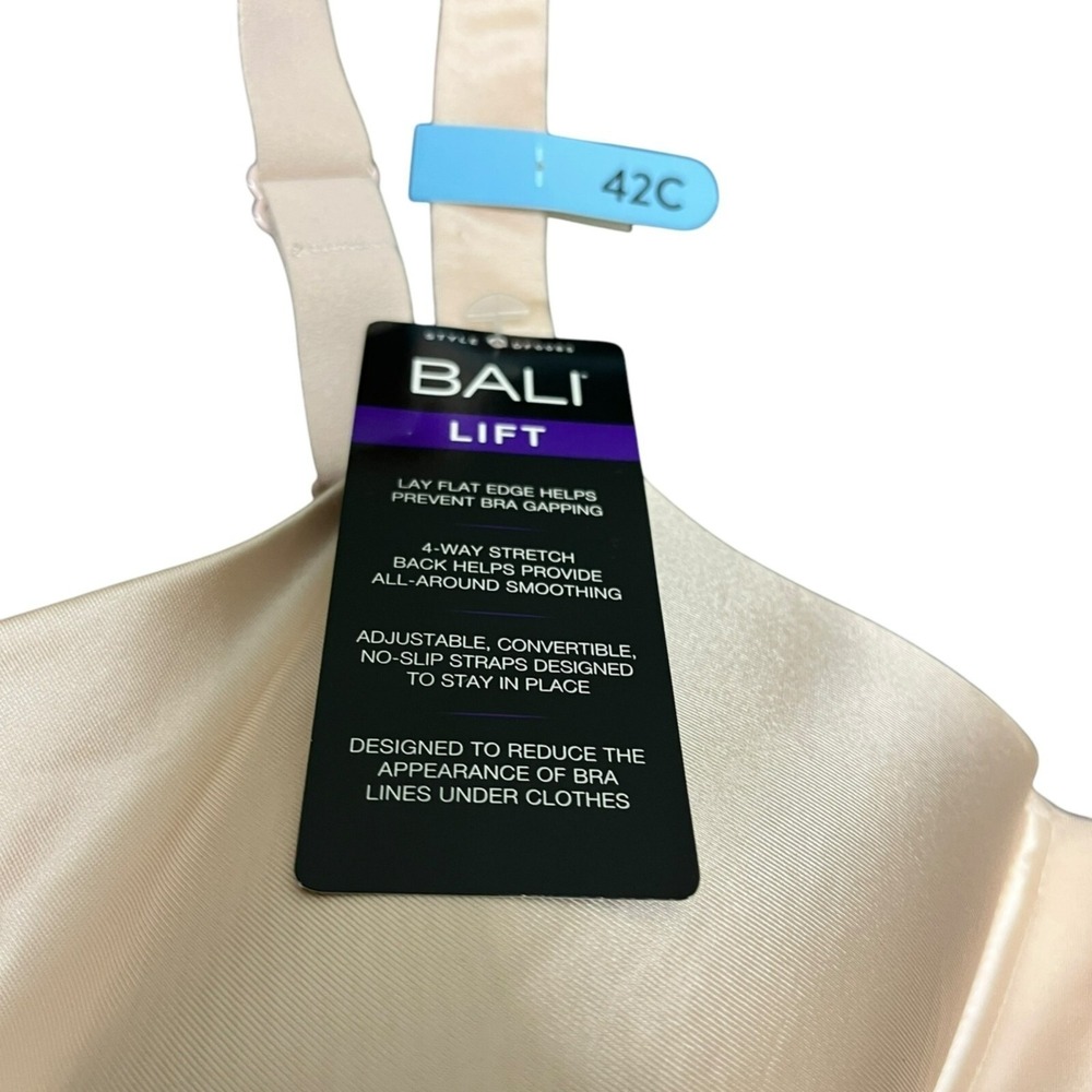 Bali DF0085 Beauty Lift Invisible Support Underwire Bra Sandshell 42C Underwire - Picture 7 of 8